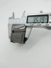 Mặt Khóa Túi Xách/Khóa Túi Xách/Khóa Túi/Phụ Kiện Khóa Kim Loại Cho Túi/Mặt Khóa Cặp-Túi-Clutch/Khóa Cài/handbag Twist Lock/Mặt Khóa Mật Mã XX Ba Hàng Số Kích Thước 35x43mm Mạ Bóng Đẹp Hợp Kim Không Gỉ Phụ Kiện Làm Cặp Da Nam Hàng Cao Cấp - Màu Hun Đen