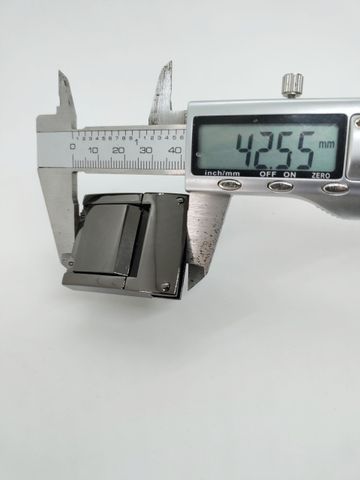 Mặt Khóa Túi Xách/Khóa Túi Xách/Khóa Túi/Phụ Kiện Khóa Kim Loại Cho Túi/Mặt Khóa Cặp-Túi-Clutch/Khóa Cài/handbag Twist Lock/Mặt Khóa Mật Mã XX Ba Hàng Số Kích Thước 35x43mm Mạ Bóng Đẹp Hợp Kim Không Gỉ Phụ Kiện Làm Cặp Da Nam Hàng Cao Cấp - Màu Hun Đen