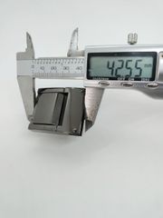 Mặt Khóa Túi Xách/Khóa Túi Xách/Khóa Túi/Phụ Kiện Khóa Kim Loại Cho Túi/Mặt Khóa Cặp-Túi-Clutch/Khóa Cài/handbag Twist Lock/Mặt Khóa Mật Mã XX Ba Hàng Số Kích Thước 35x43mm Mạ Bóng Đẹp Hợp Kim Không Gỉ Phụ Kiện Làm Cặp Da Nam Hàng Cao Cấp - Màu Hun Đen
