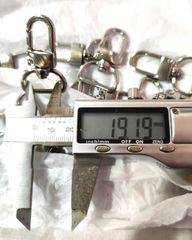 Móc Càng Cua/Móc Chó/Móc Quai Túi/Móc Túi/Móc chó càng cua/Móc chó bấm/Móc xích Metal Bolt Snaps – For Dog Leashes, Bag Straps, Crafts FS Đuôi dẹt Lọt lòng 20mm Trọng lượng 13g Phụ kiện làm balo túi xách Phân khúc Trung cấp - Màu Bạc