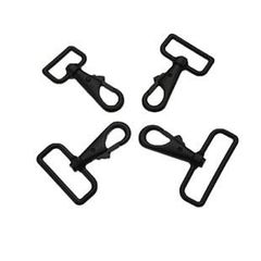 Móc Càng Cua/Móc Chó/Móc Quai Túi/Móc Túi/Móc chó càng cua/Móc chó bấm/Móc xích Metal Bolt Snaps – For Dog Leashes, Bag Straps, Crafts Đuôi hình chữ D FS Lọt lòng 32mm Mạ sơn tĩnh điện Phụ kiện làm balo túi xách Phân khúc Trung cấp - Màu Đen