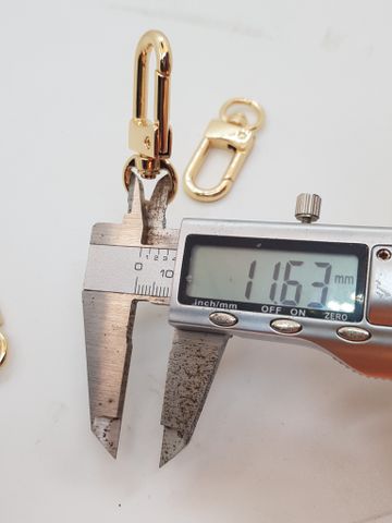 Móc Càng Cua/Móc Chó/Móc Quai Túi/Móc Túi/Móc chó càng cua/Móc chó bấm/Móc xích Metal Bolt Snaps – For Dog Leashes, Bag Straps, Crafts Đuôi tròn JR Lọt lòng 12mm Trọng lượng 10g Phụ kiện làm balo túi xách Phân khúc Cao cấp - Màu Vàng 18K