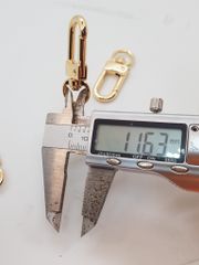 Móc Càng Cua/Móc Chó/Móc Quai Túi/Móc Túi/Móc chó càng cua/Móc chó bấm/Móc xích Metal Bolt Snaps – For Dog Leashes, Bag Straps, Crafts Đuôi tròn JR Lọt lòng 12mm Trọng lượng 10g Phụ kiện làm balo túi xách Phân khúc Cao cấp - Màu Vàng 18K