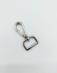 Móc Càng Cua/Móc Chó/Móc Quai Túi/Móc Túi/Móc chó càng cua/Móc chó bấm/Móc xích Metal Bolt Snaps – For Dog Leashes, Bag Straps, Crafts Đuôi hình chữ D JR Lọt lòng 20mm Trọng lượng 10g Phụ kiện làm balo túi xách Phân khúc Trung cấp - Màu Bạc