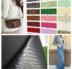 Da Pu/Pvc rập vân đan làm giày dép túi xách DIY phụ kiện thời trang chống thấm nước chống xước tốt handfeel mềm mại