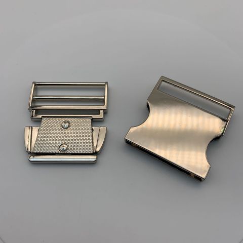 Mặt Khóa Túi Xách/Khóa Túi Xách/Khóa Túi/Phụ Kiện Khóa Kim Loại Cho Túi/Mặt Khóa Cặp-Túi-Clutch/Khóa Cài/handbag Twist Lock/Mặt Khóa Cài Phi Công FS Kích Thước 33x45mm Lọt Lòng 30mm Hợp Kim Không Gỉ Mạ Bóng Đẹp Phụ Kiện Làm Túi Xách - Màu Bạc