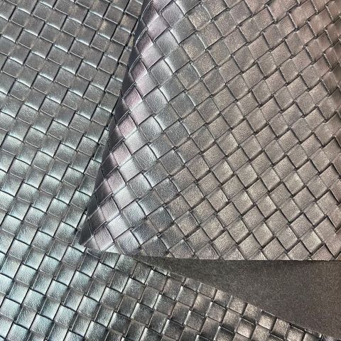 Da PVC/PU Đan FS Kẻ Ô To 22mm Dày 1.0-1.1mm  Làm Giày Dép Ba Lô Túi Xách Phụ Kiện Thời Trang DIY Chống Thấm Nước Chống Xước Tốt