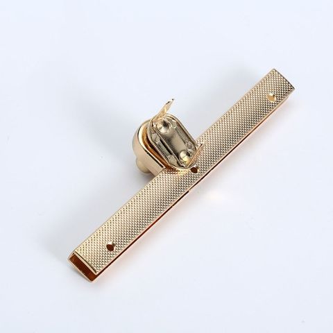 Mặt Khóa Túi Xách/Khóa Túi Xách/Khóa Túi/Phụ Kiện Khóa Kim Loại Cho Túi/Mặt Khóa Cặp-Túi-Clutch/Khóa Cài Handbag Turn Locks/ handbag Twist Lock/Mặt Khóa Dài FS Hình Que Kích Thước 80mm Mạ Bóng Đẹp Hợp Kim Không Gỉ Phụ Kiện Làm Túi Xách - Màu Vàng Nhạt