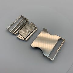 Mặt Khóa Túi Xách/Khóa Túi Xách/Khóa Túi/Phụ Kiện Khóa Kim Loại Cho Túi/Mặt Khóa Cặp-Túi-Clutch/Khóa Cài/handbag Twist Lock/Mặt Khóa Cài Phi Công FS Kích Thước 33x45mm Lọt Lòng 30mm Hợp Kim Không Gỉ Mạ Bóng Đẹp Phụ Kiện Làm Túi Xách - Màu Bạc
