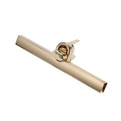 Mặt Khóa Túi Xách/Khóa Túi Xách/Khóa Túi/Phụ Kiện Khóa Kim Loại Cho Túi/Mặt Khóa Cặp-Túi-Clutch/Khóa Cài Handbag Turn Locks/ handbag Twist Lock/Mặt Khóa Dài FS Hình Que Kích Thước 80mm Mạ Bóng Đẹp Hợp Kim Không Gỉ Phụ Kiện Làm Túi Xách - Màu Vàng Nhạt