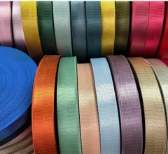 Dây Dệt FS 20-25-32-38mm dệt xương cá bóng đẹp dùng làm giày dép túi xách phụ kiện thú cưng phụ kiện phòng tập thể thao