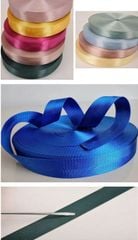Dây đai - ZH- 38mm - Dệt xương cá dày dặn - Dùng làm túi xách - Dòng Trung cao cấp - Màu đen