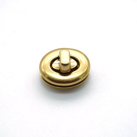 Mặt Khóa Túi Xách/Khóa Túi Xách/Khóa Túi/Phụ Kiện Khóa Kim Loại Cho Túi/Mặt Khóa Cặp-Túi-Clutch/Khóa Cài Handbag Turn Locks/ handbag Twist Lock/Mặt Khóa Trứng Fs 30Mm- Hàng Đẹp- Màu Vàng 18K