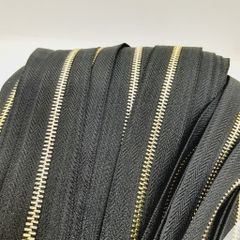 Dây Khóa Kéo/Dây Kéo Khóa Túi/Khóa Kéo Kim loại/Dây Kéo/Zipper/ Zipper Pullers Slider For Leather Bags Wallet Màu Đen SH Răng 3 Kim Loại Bản 30mm Hợp Kim Không Gỉ Kéo Hai Chiều Phụ Kiện Làm Ba Lô Túi Xách Hàng Cao Cấp - Răng Vàng