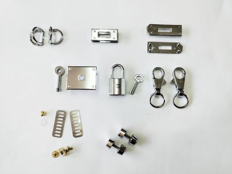 Set Phụ Kiện túi xách Kelly Cao Cấp WL1081 mạ bóng đẹp hợp kim không gỉ dùng làm đồ da cao cấp handmade DIY