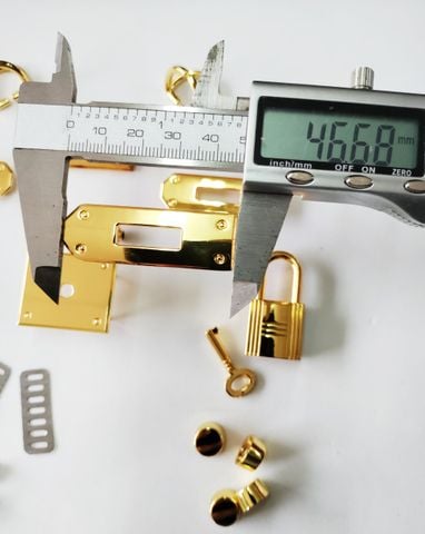 Set phụ kiện túi xách Birkin mạ bóng đẹp Phụ kiện làm túi xách DIY handmade phân khúc trung cao cấp