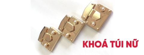 Mặt khóa hình chữ nhật có nút ngọc trai Phụ kiện túi xách nữ