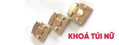 Mặt Khóa Túi Xách/Khóa Túi Xách/Khóa Túi/Phụ Kiện Khóa Kim Loại Cho Túi/Mặt Khóa Cặp-Túi-Clutch/Khóa Cài Handbag Turn Locks/ handbag Twist Lock/Mặt Khóa Hình Chữ Nhật FS Có Nút Ngọc Trai Mạ Bóng Đẹp Hợp Kim Không Gỉ Phụ Kiện Túi Xách Nữ - Màu Vàng