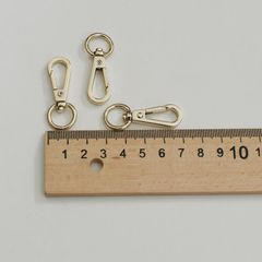 Móc Càng Cua/Móc Chó/Móc Quai Túi/Móc Túi/Móc chó càng cua/Móc chó bấm/Móc xích Metal Bolt Snaps – For Dog Leashes, Bag Straps, Crafts JR Đuôi tròn Lọt lòng 12mm Trọng lượng 5g Phụ kiện dùng làm balo túi xách Phân khúc Trung cấp - Màu Vàng 18K