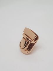 Khóa sập 2 chi tiết - JR-Kích thước 25x30mm - Trọng lượng 21g - Phụ kiện dùng làm túi xách - Phân khúc trung cao cấp- Màu vàng 18K