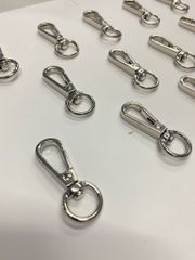 Móc Càng Cua/Móc Chó/Móc Quai Túi/Móc Túi/Móc chó càng cua/Móc chó bấm/Móc xích Metal Bolt Snaps – For Dog Leashes, Bag Straps, Crafts JR Đuôi tròn Lọt lòng 12mm Trọng lượng 5g Phụ kiện dùng làm balo túi xách Phân khúc Trung cấp - Màu Bạc