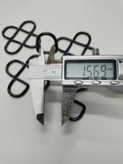Khoen/Dring/Oring/Khoen Dring D-ring DIY handbag wallet/rectangle ring FS Hình bán nguyệt Lọt lòng 15mm Mạ sơn tĩnh điện Phụ kiện làm balo túi xách Phân khúc Phổ thông - Màu Đen