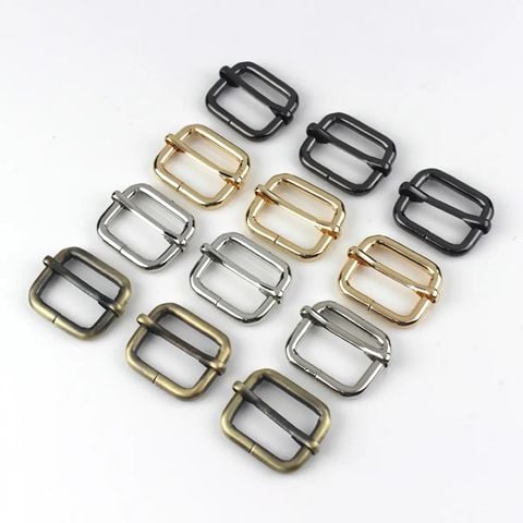Khoen Tăng giảm/Khoen Chỉnh dây/Tăng giảm/Cầu ngang Tri-Glide Slide For Bag Straps, Rifle Slings, DogCollars/Adjustable Slide Buckles/ Tri Glide FS 25mm dòng mạ bóng dày 3.8mm- Hun Đen