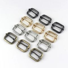 Khoen Tăng giảm/Khoen Chỉnh dây/Tăng giảm/Cầu ngang Tri-Glide Slide For Bag Straps, Rifle Slings, DogCollars/Adjustable Slide Buckles/ Tri Glide FS 25mm dòng mạ bóng dày 3.8mm- Hun Đen