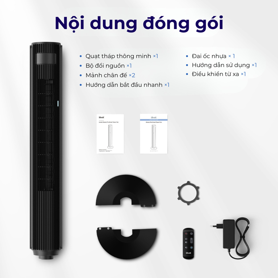 Quạt Tháp Levoit Smart Wifi 42-Inch 