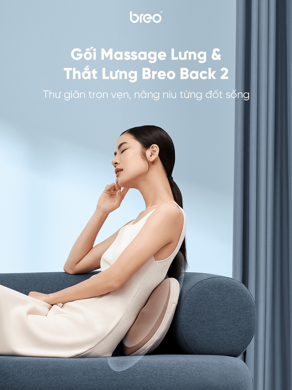  Gối Massage Lưng & Thắt Lưng Breo Back 2 