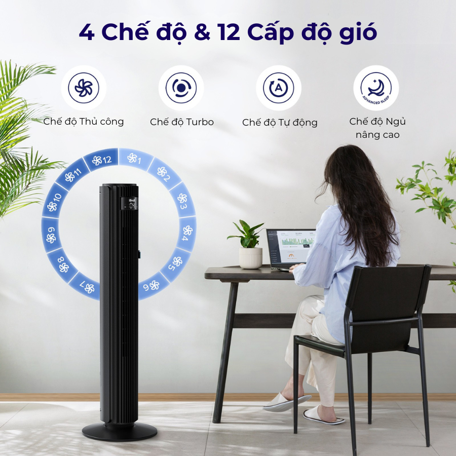  Quạt Tháp Levoit Smart Wifi 42-Inch 