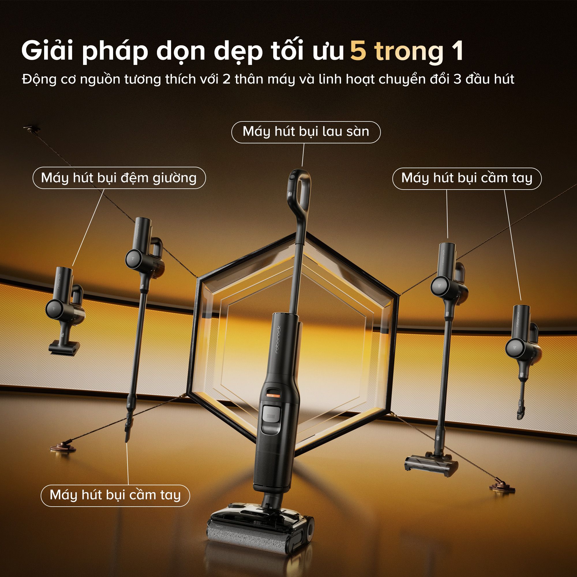  Máy Hút Bụi Lau Nhà Roborock F25 ACE Combo 