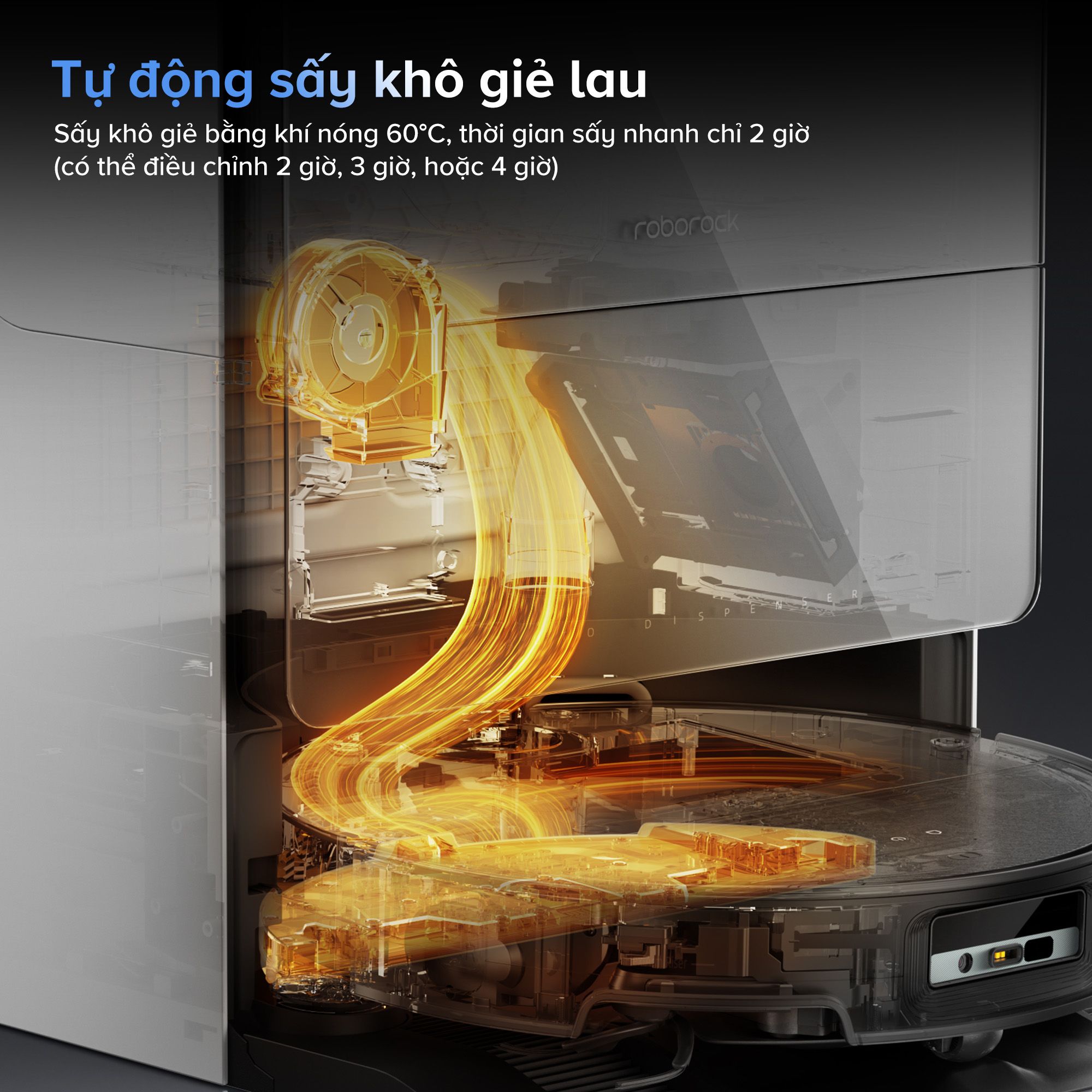  Robot Hút Bụi Lau Nhà Roborock Saros 10 