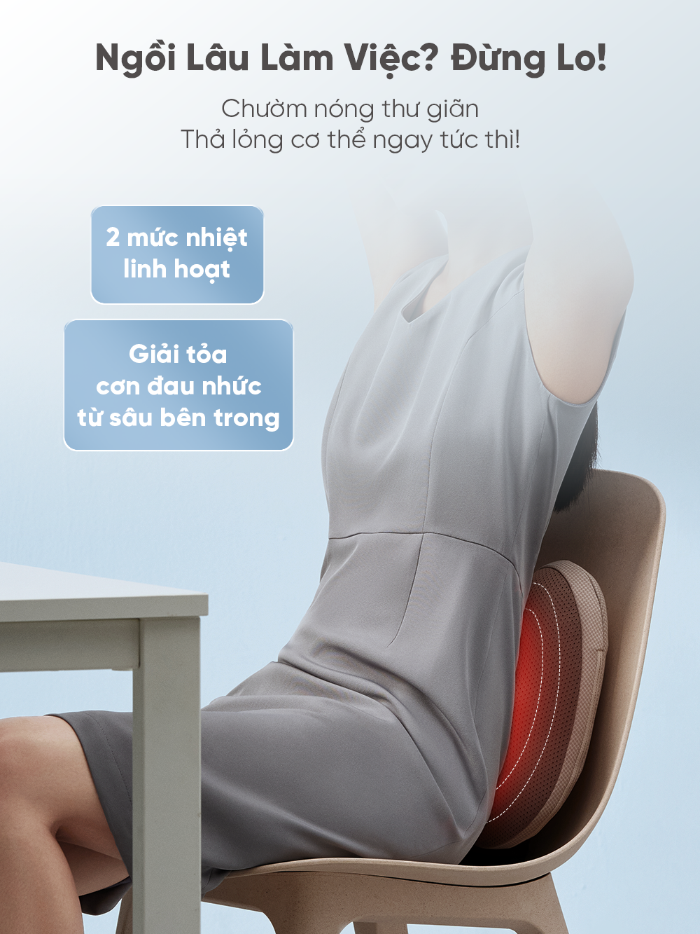  Gối Massage Lưng & Thắt Lưng Breo Back 2 