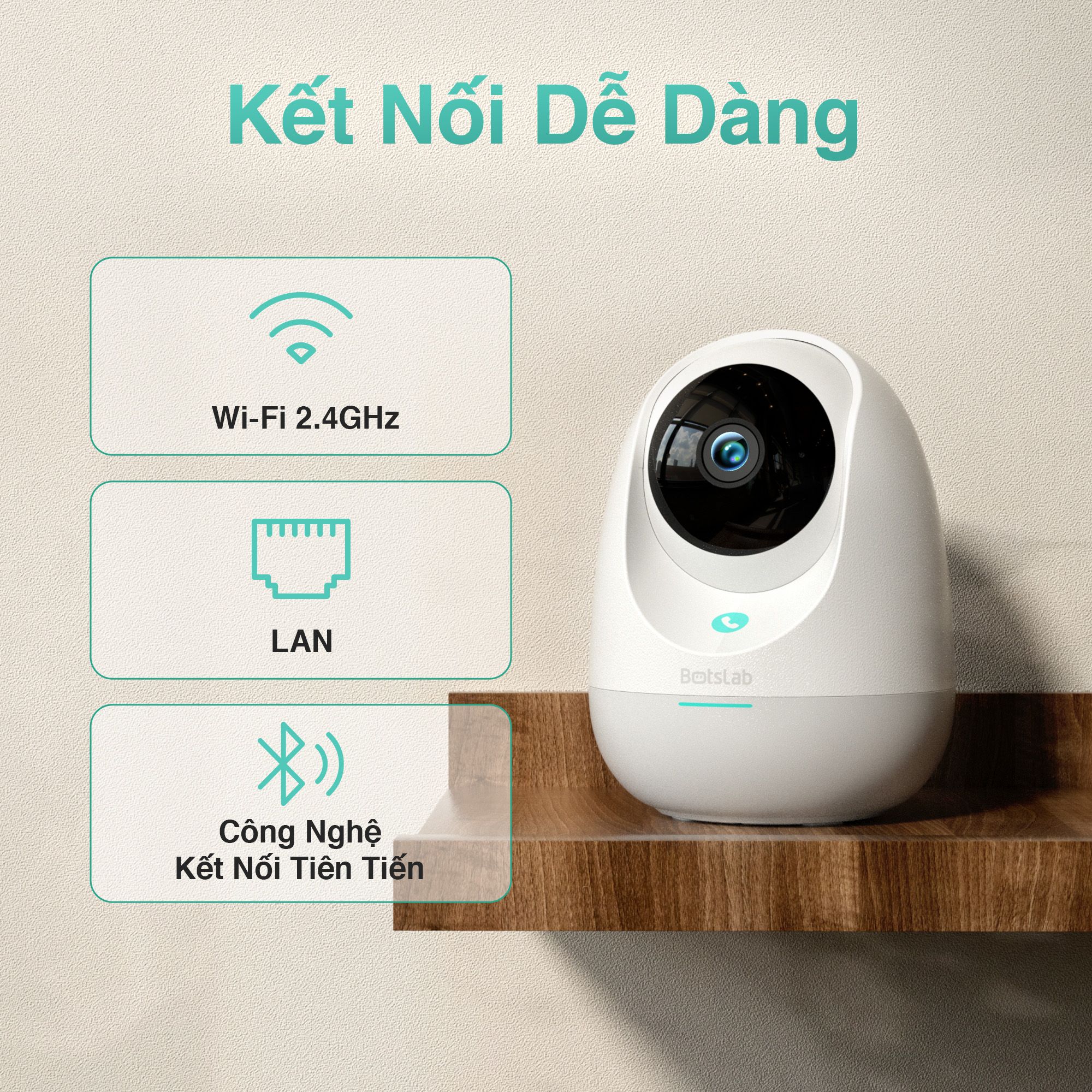  Camera Wifi Trong Nhà Botslab C213 