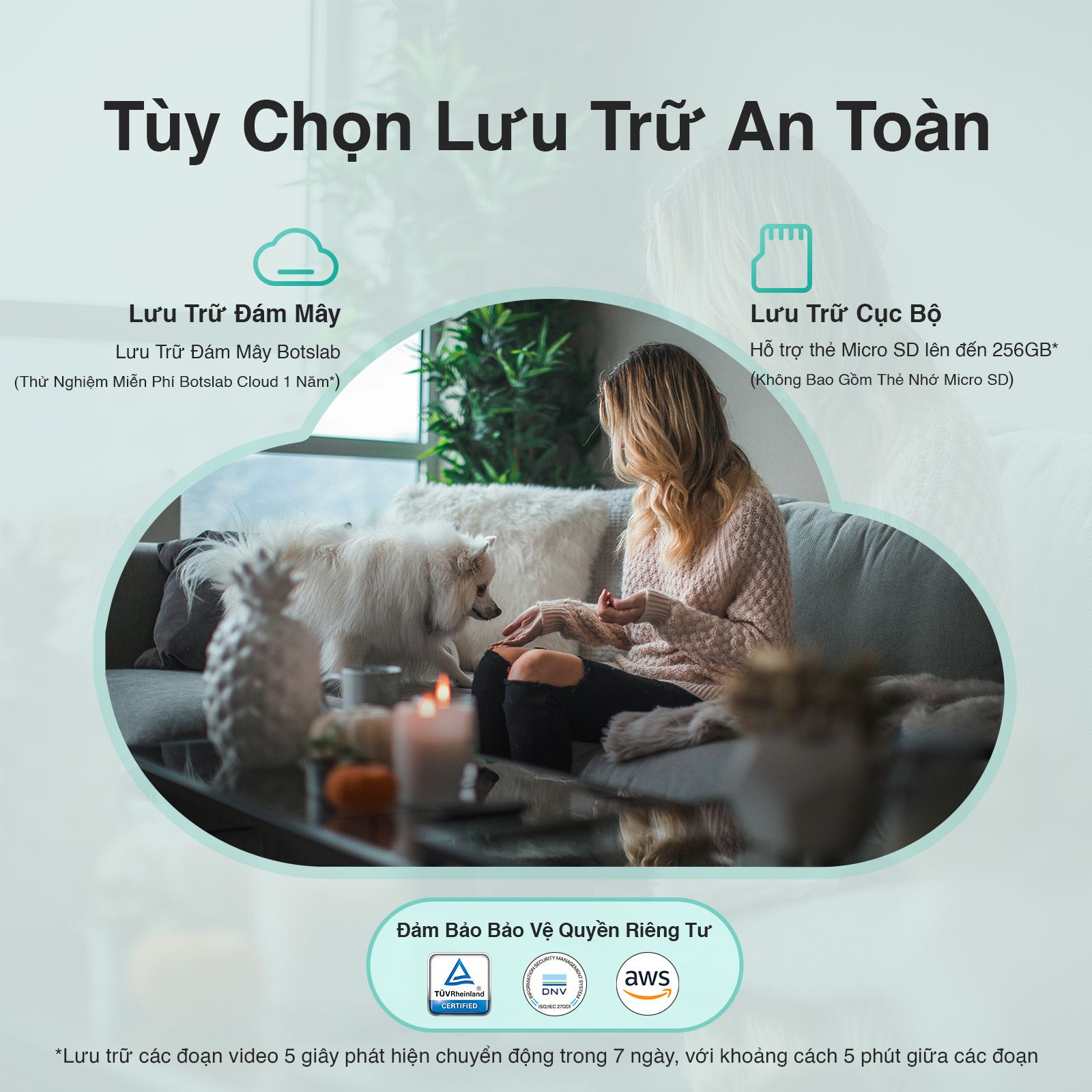  Camera Wifi Trong Nhà Botslab C213 