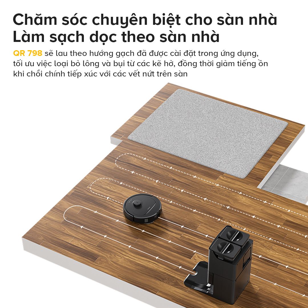  Robot Hút Bụi Lau Nhà Roborock QR 798 