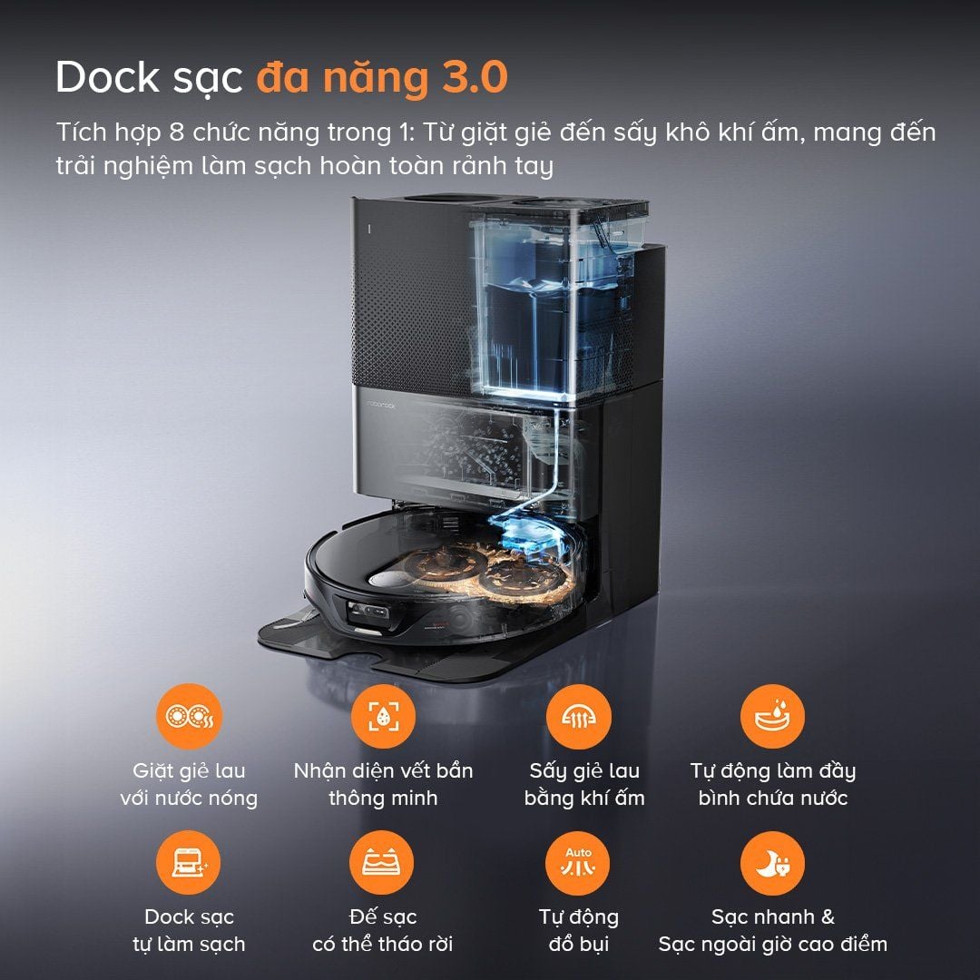  Robot Hút Bụi Lau Nhà Roborock Qrevo Slim 