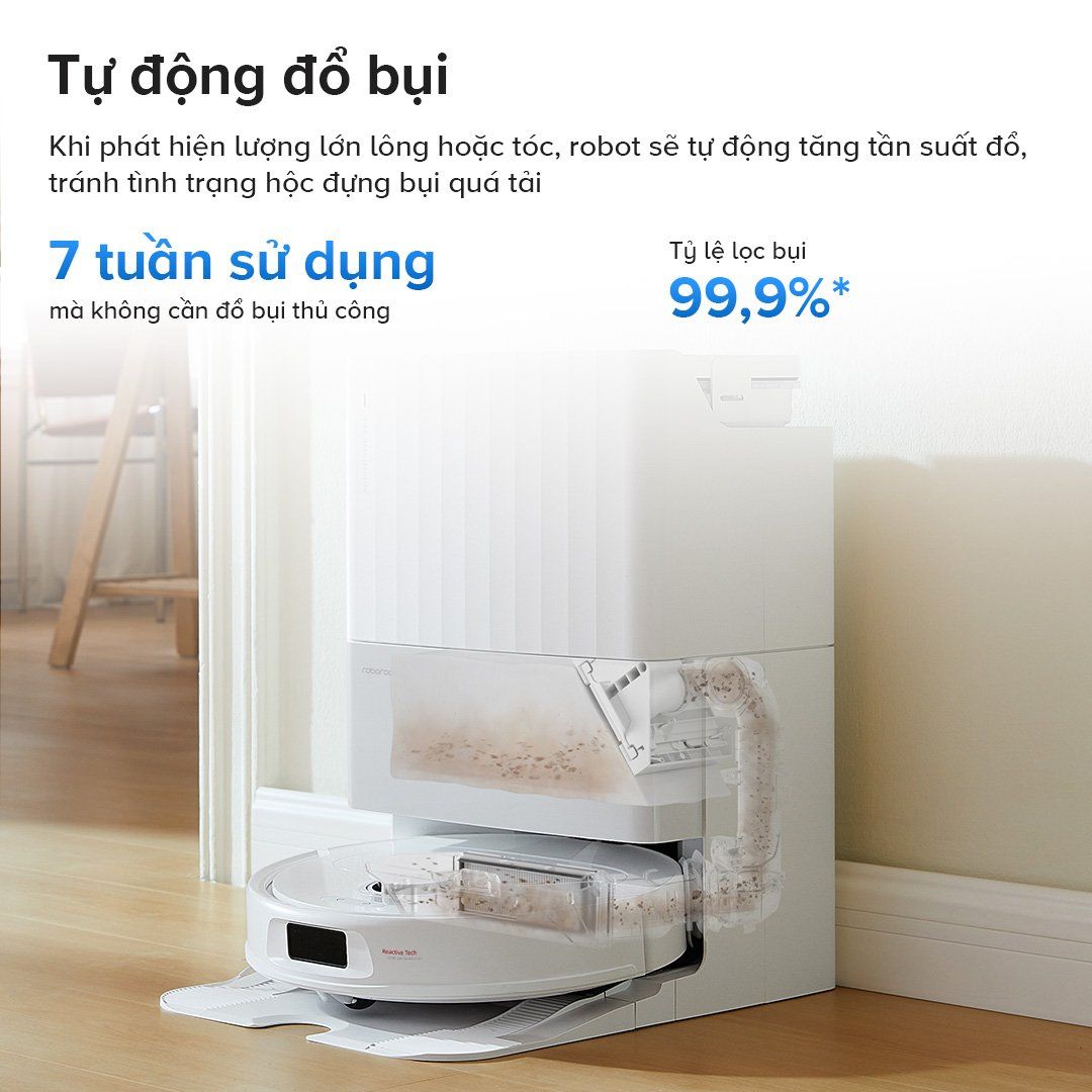  Robot Hút Bụi Lau Nhà Roborock Qrevo 5AE 
