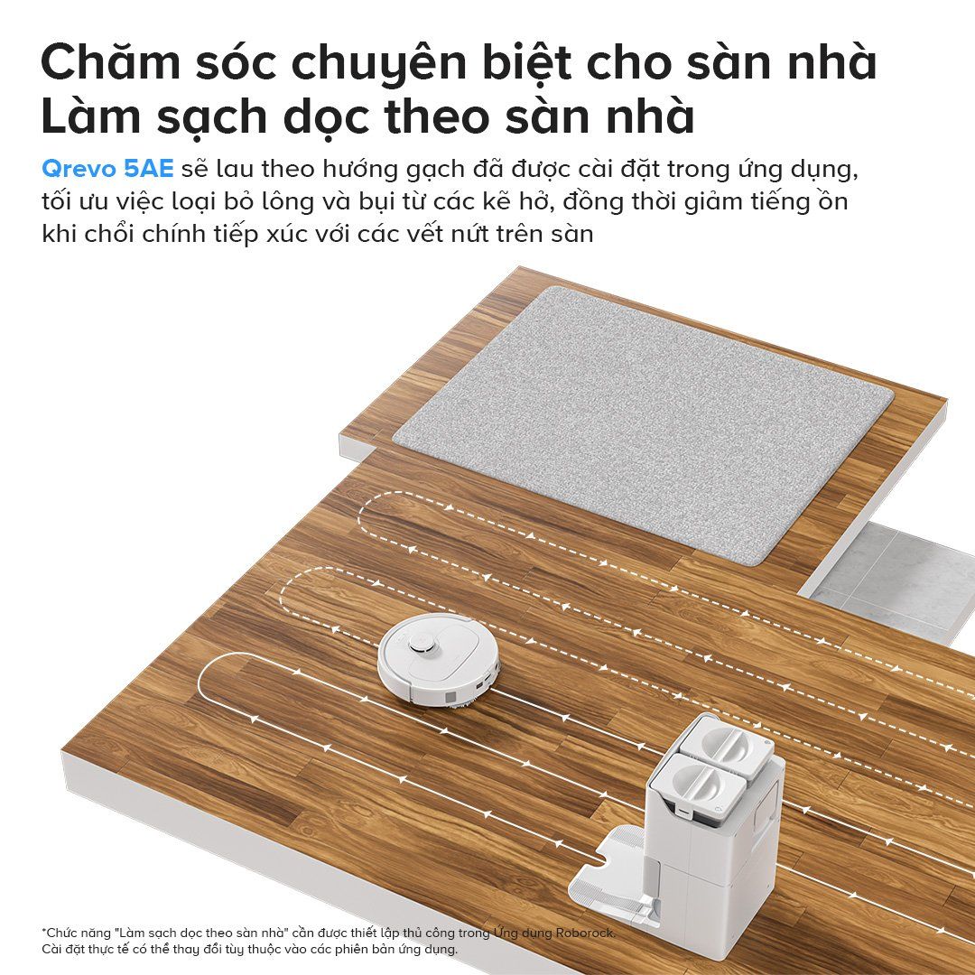  Robot Hút Bụi Lau Nhà Roborock Qrevo 5AE 