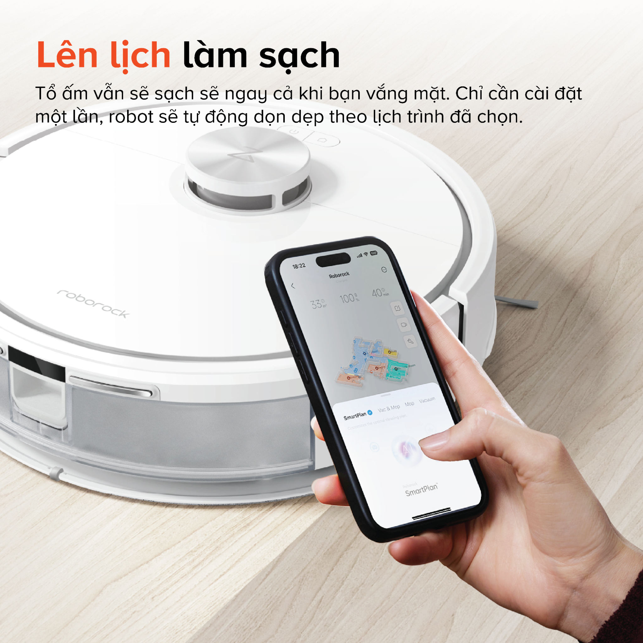  Robot Hút Bụi Lau Nhà Roborock Q7 TF 