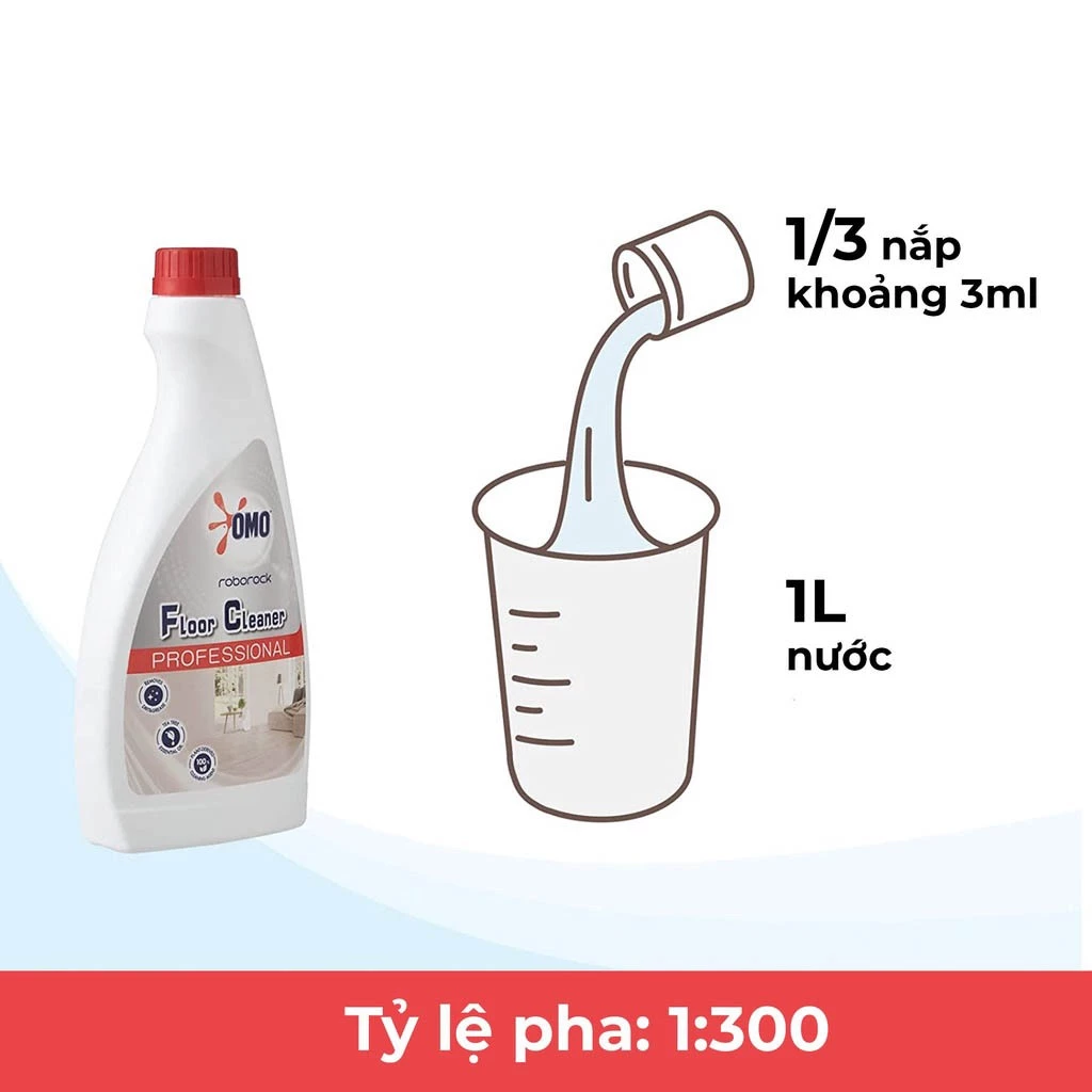  Nước lau sàn nhà OMO Roborock 