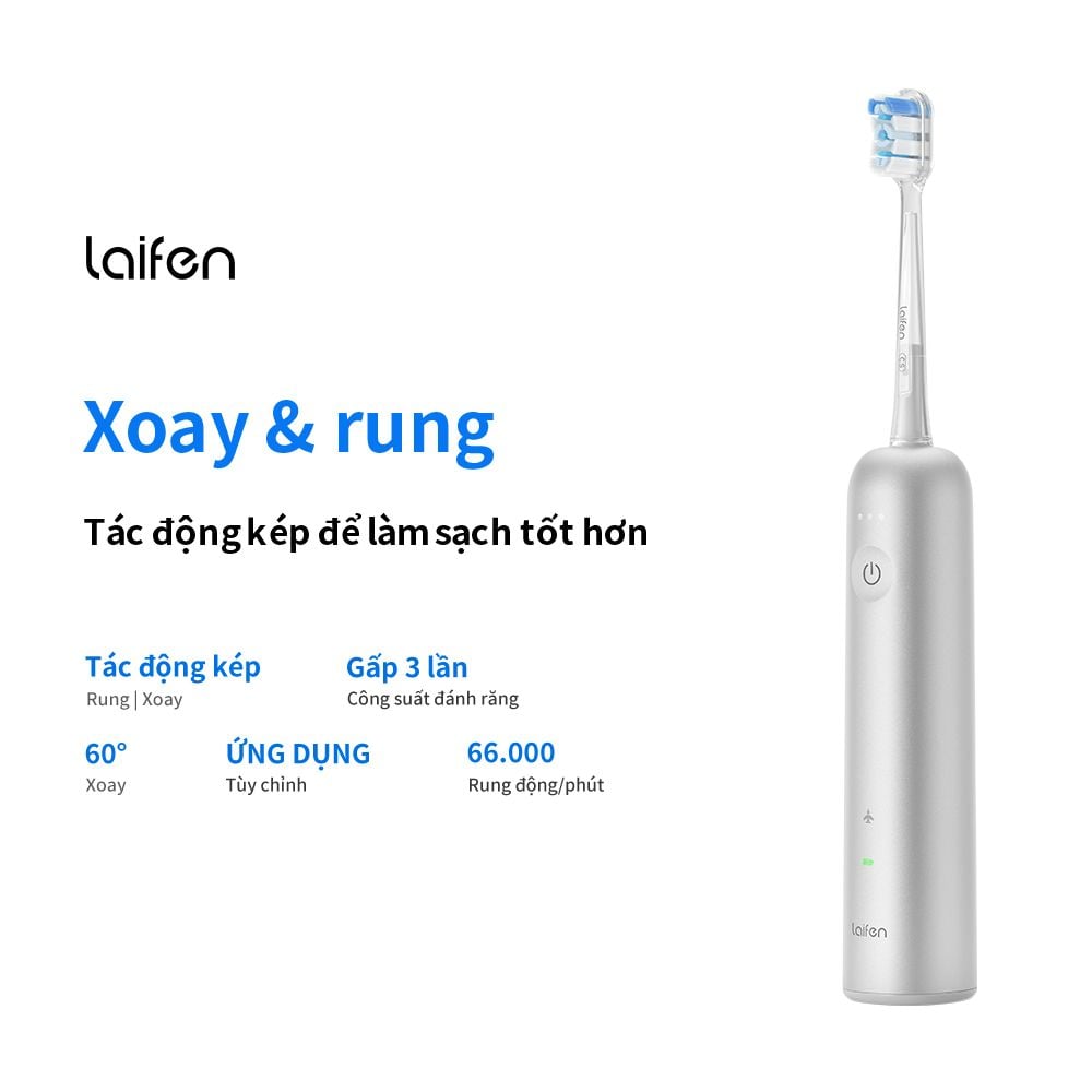  Bàn Chải Điện Laifen Wave Aluminium 