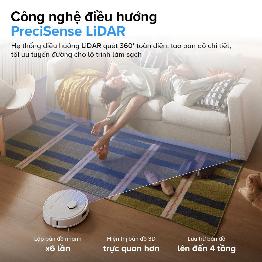  Robot Hút Bụi Lau Nhà Roborock Qrevo 5AE 