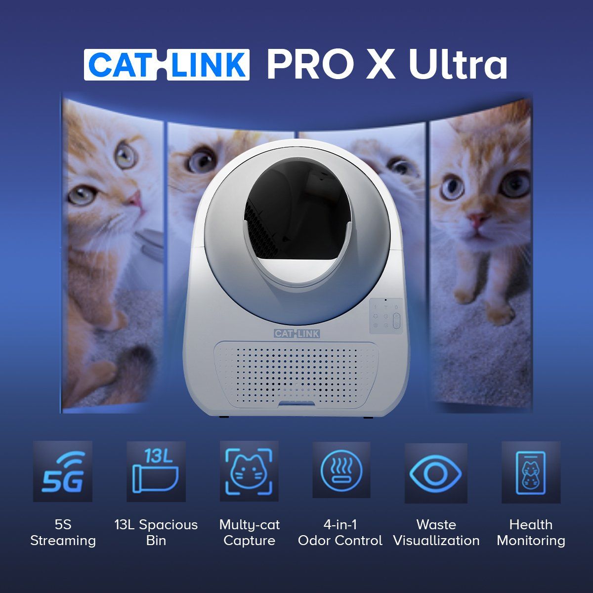  Máy vệ sinh cho mèo tự động CATLINK Pro Ultra 