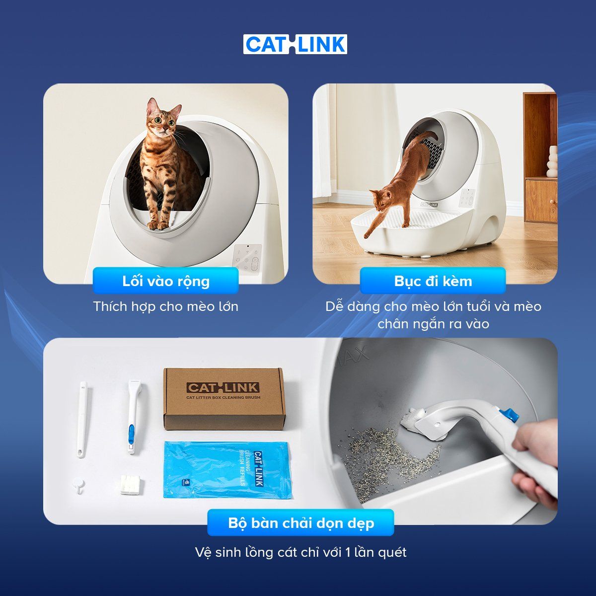  Máy vệ sinh cho mèo tự động CATLINK Pro Ultra 