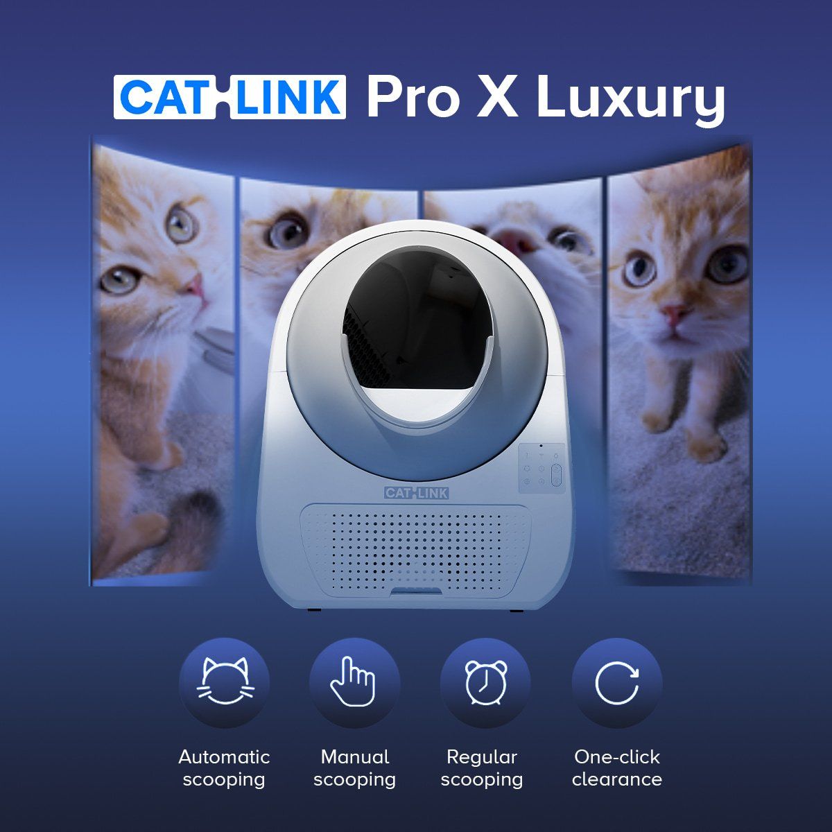  Máy vệ sinh cho mèo tự động CATLINK Pro X Luxury 