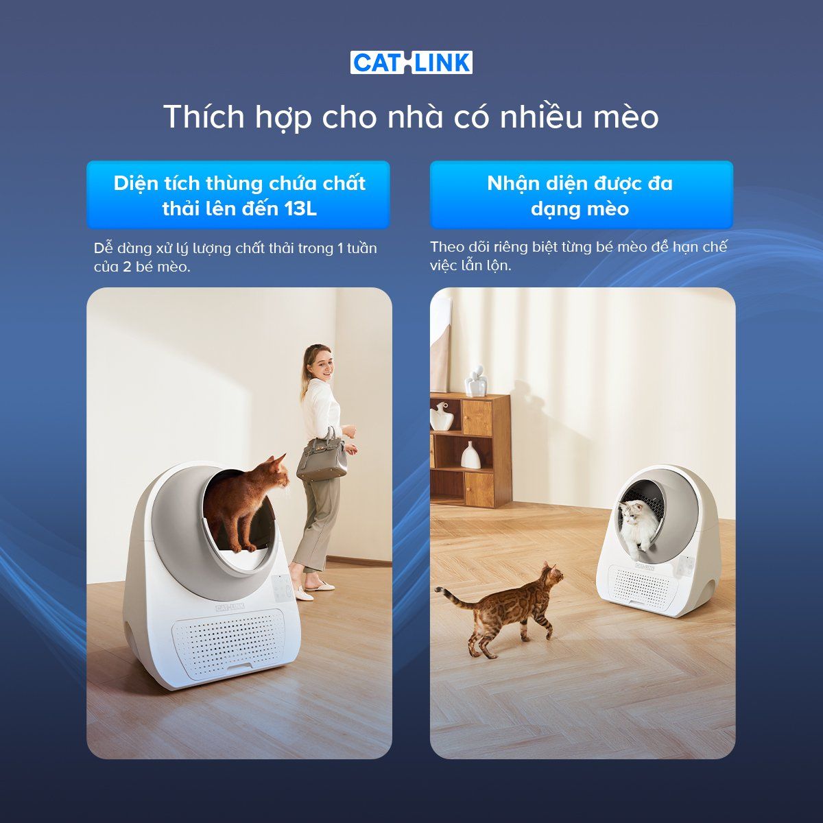  Máy vệ sinh cho mèo tự động CATLINK Pro X Luxury 