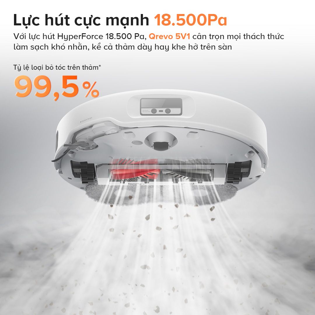  Robot Hút Bụi Lau Nhà Roborock Qrevo Edge 5V1 