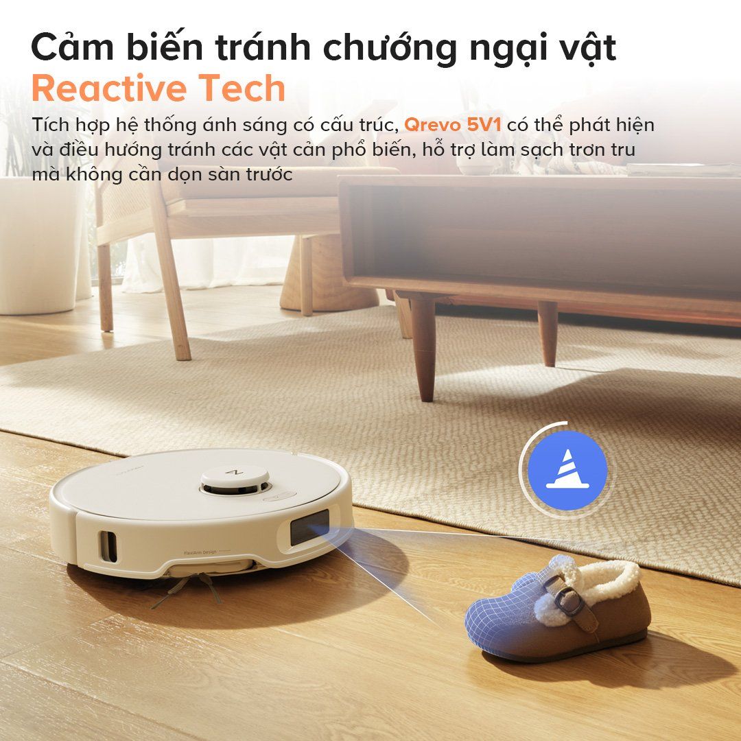  Robot Hút Bụi Lau Nhà Roborock Qrevo Edge 5V1 